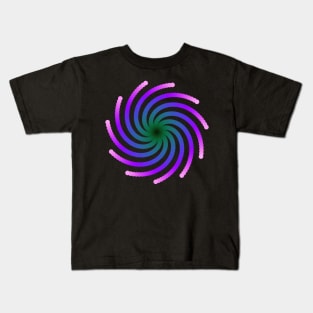 Galaxy Spiral | Light Nebula Pink Blue Green Kids T-Shirt